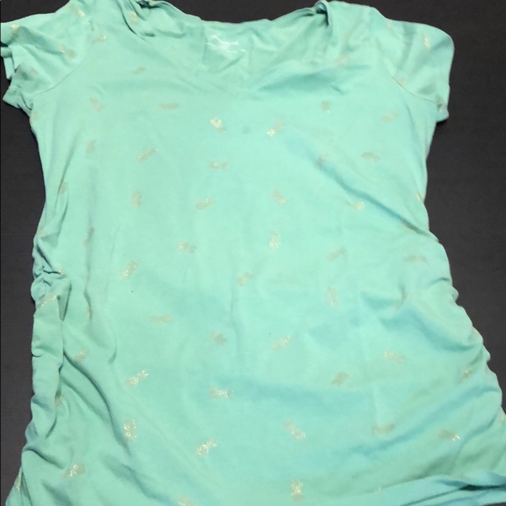 Motherhood Maternity V-Neck Tropical Tee